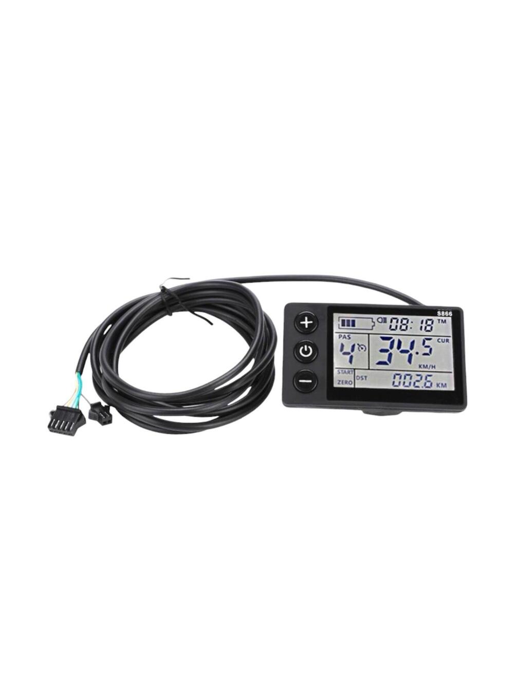Electric Bike LCD Display Meter ABS Waterproof LCD S866 Electric Scooter New